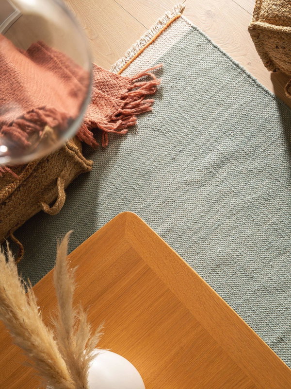 Design Wollteppich Karla Mint