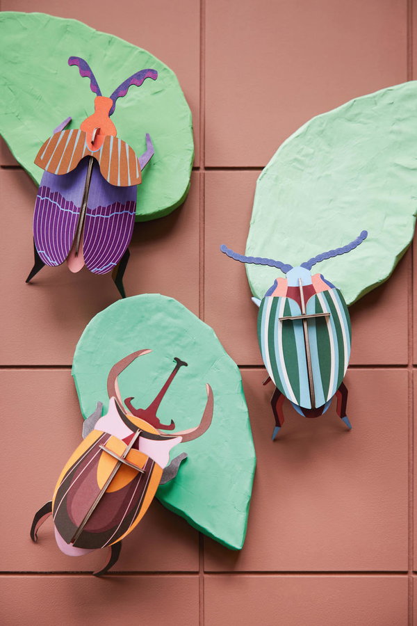 Wanddeko Papier 'Königin-Käfer'