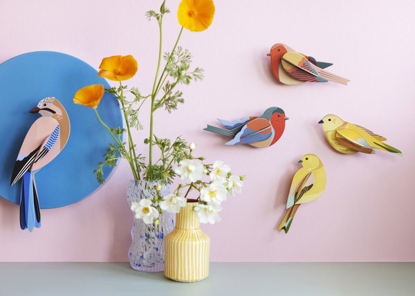 Wanddeko Papier 'Citrinella Pair'