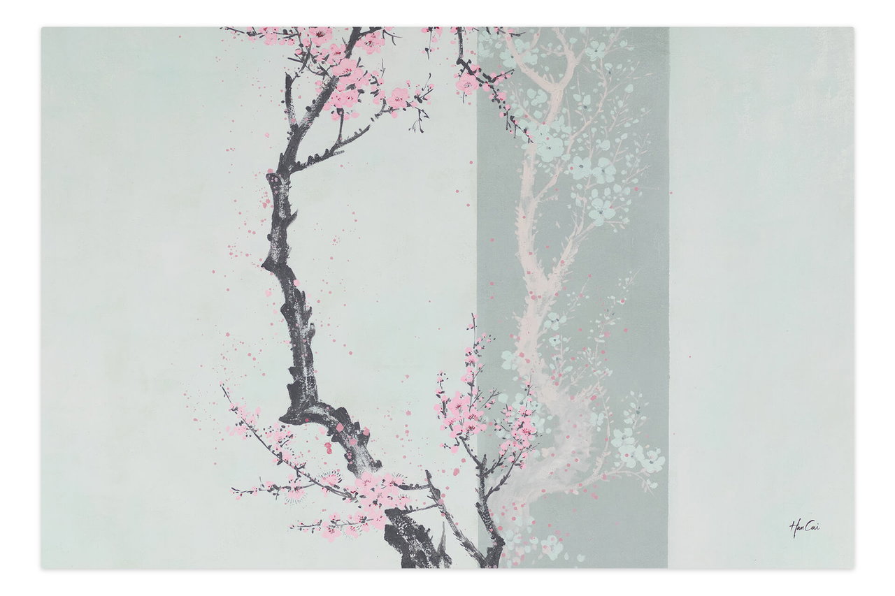 XXL Olieverf schilderijen 'Virtue of Sakura' | Handgeschilderd unicum in de ruimte.