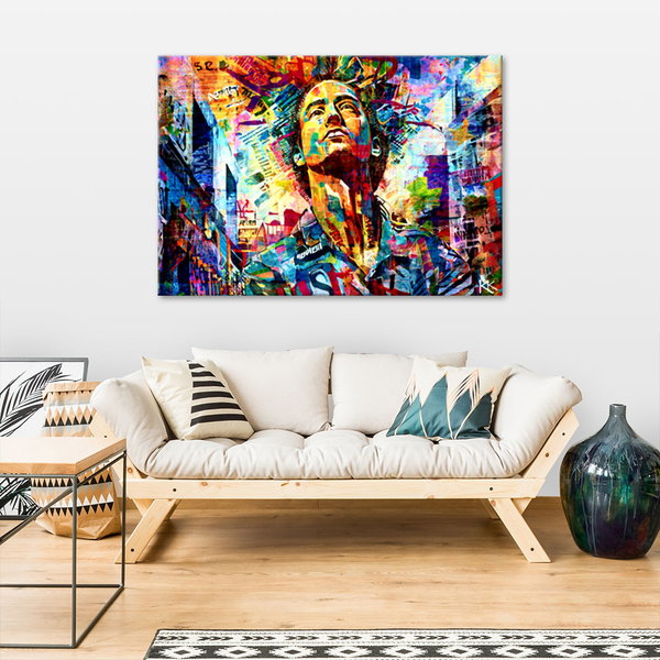 Kunstdruck auf Leinwand 'Urban Awakening in Color 1'