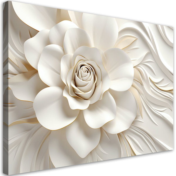 Stampa su tela 'White Floral'
