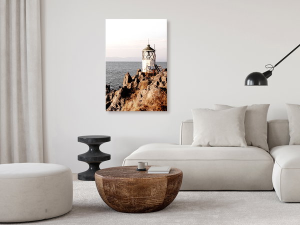 Kunstdruck auf Leinwand 'Lantern On The Cliff Vertical'