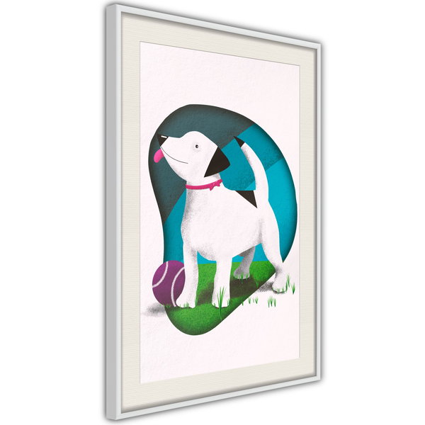 Poster 'Dog and Ball'