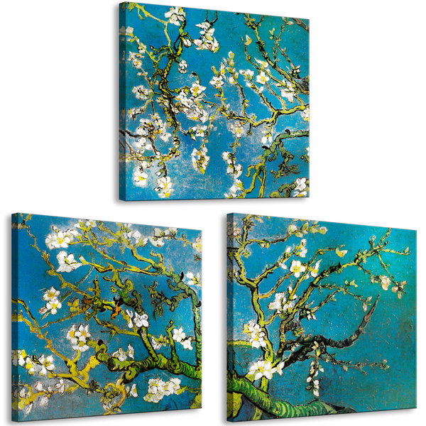 Impression sur toile 'Blooming Almond (3 Parts)'