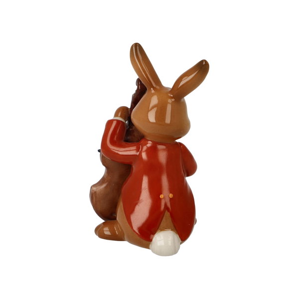 Porzellan Figur 'Fröhlicher Bassist' von Goebel 4x8x4,5cm