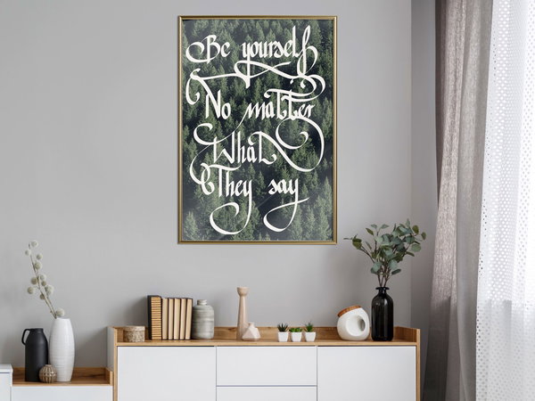 Poster 'Be Yourself'