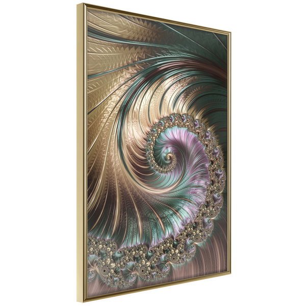 Poster 'Iridescent Spiral'
