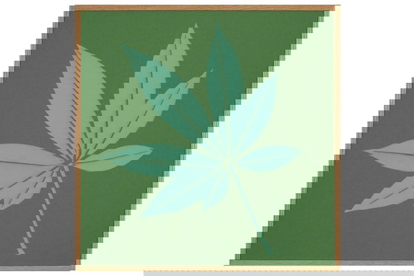 L'art du papier 'Lucky Chestnut Leaf' 50x50cm