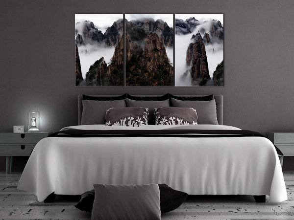 Kunstdruck auf Leinwand 'Faces of Earth (3-teilig)'