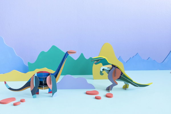 Paper Sculpture 'Giant Dino Figure'