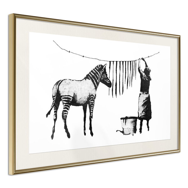 Poster 'Banksy: Washing Zebra'