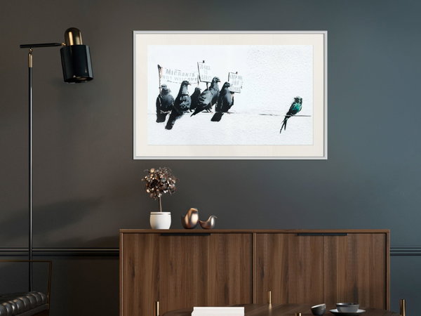 Poster 'Xenophobic Pigeons'