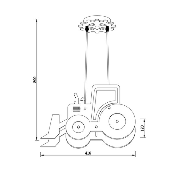 Hanglamp 'Yellow Tractor'