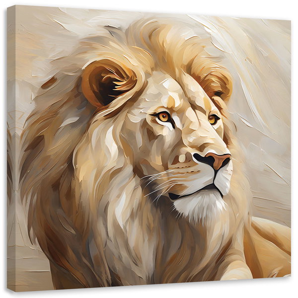 Kunstdruck auf Leinwand 'Splendor Gaze of the Lion'