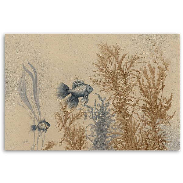 Kunstdruck auf Leinwand 'Fish in Serene Water and Corals 5'