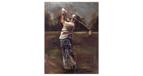 Metallbild 3D 'Hole in One' 75x100x4,5cm