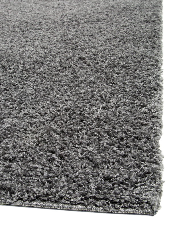 Design Hochflorteppich Swirls Grau