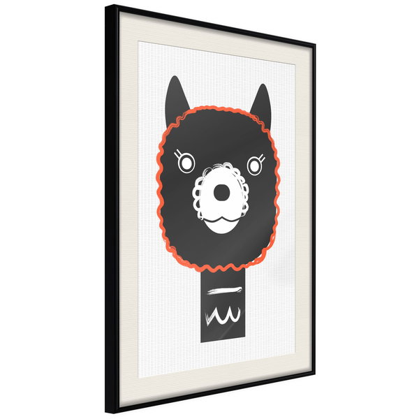Poster 'Decorative Alpaca'