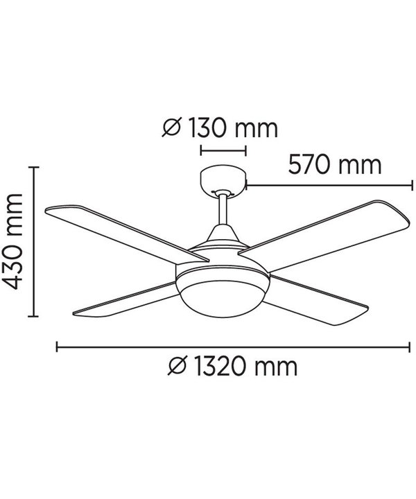 Deckenventilator 'Millar 1W'
