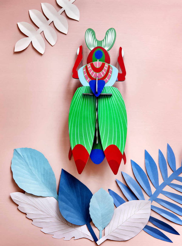 Karton 3d fali dekoráció 'Scarab Beetle Decor'