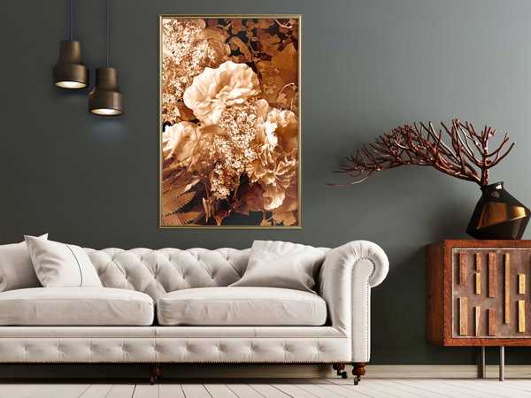 Poster 'Bouquet in Sepia'