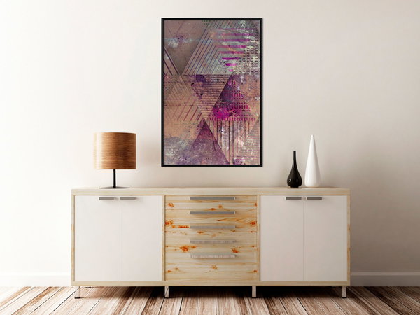 Poster 'Pink Patchwork II'