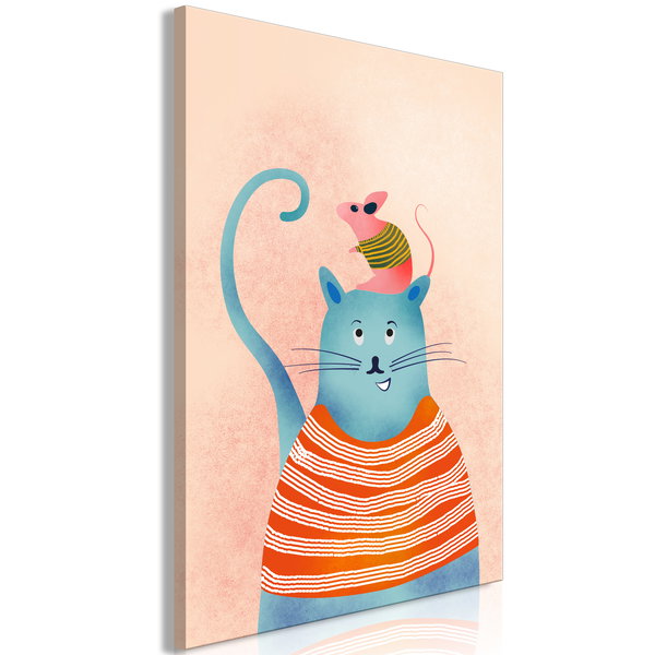 Stampa artistica su tela 'Good Friends Vertical'