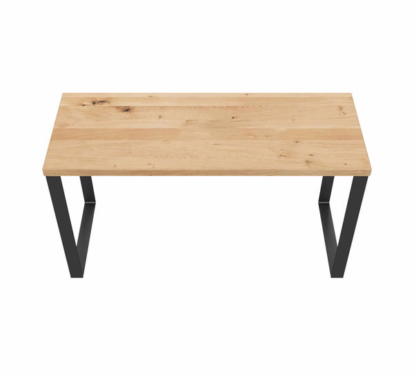 Zusammenspiel aus warmen Holz und kühlen Stahl