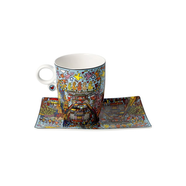 Goebel Becher mit Untertasse 'Cool Coal Days'
