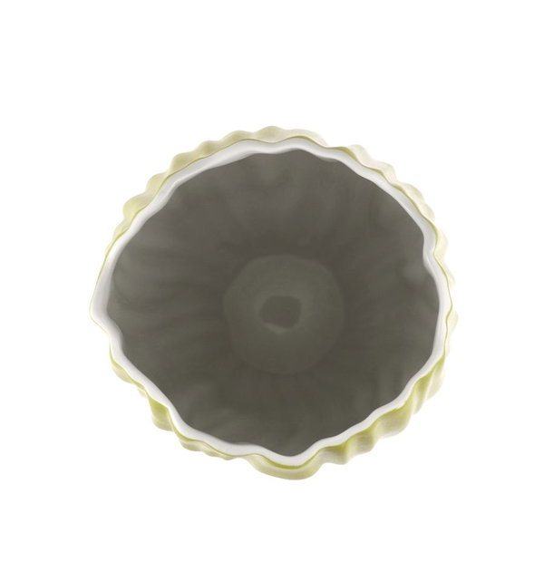 Vase en porcelaine 'Textured Lime' de Goebel 15,5x30x15,5cm