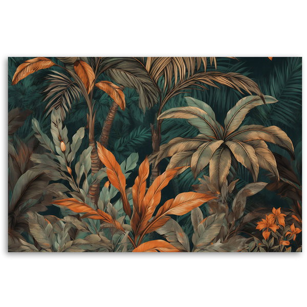 Kunstdruck auf Leinwand 'Autumn Jungle Foliage 3'