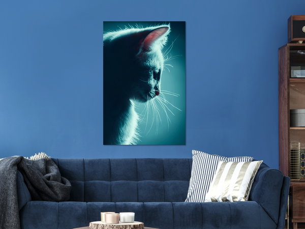 Kunstdruck auf Leinwand 'Night Tramp Vertical'
