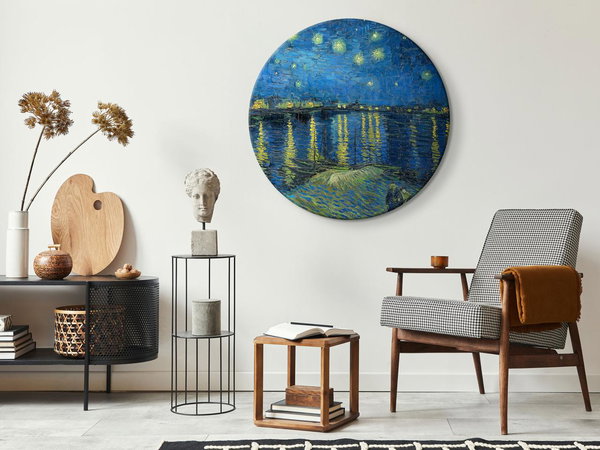 Rundes Bild 'Gogh's Starry Rhone'