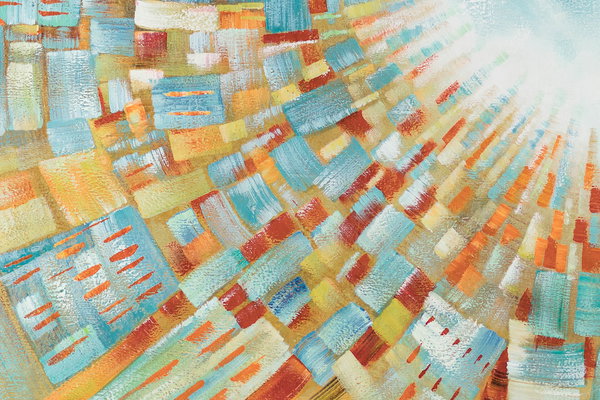 Großzügig aufgetragene Farben