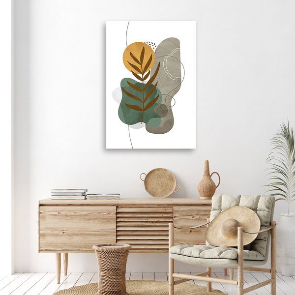 Kunstdruck auf Leinwand 'Botanical Leaf'