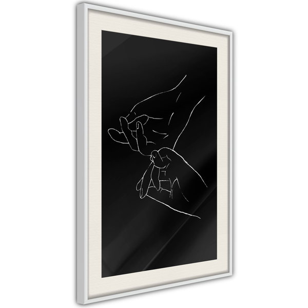 Poster 'Joined Hands (Black)'