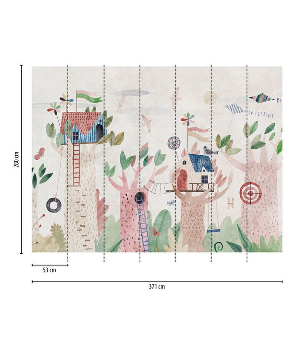 Tapete 'Treehouse Dream' 371x280cm