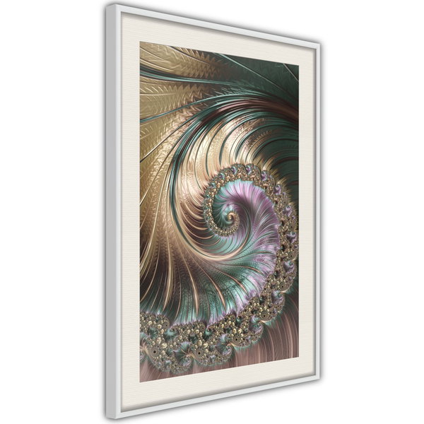 Poster 'Iridescent Spiral'