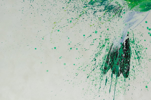 Großzügig aufgetragene Farben