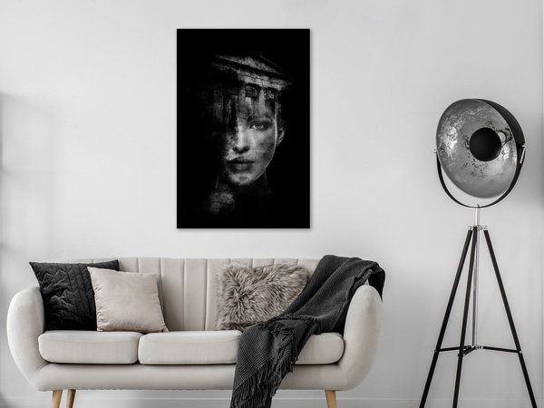 Kunstdruck auf Leinwand 'Feminine Architecture Vertical'