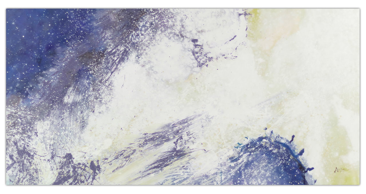 XXL Schilderij 'Enchanting Galaxy' | Handgeschilderd unicum 200x100cm komt in de ruimte goed tot zijn recht.