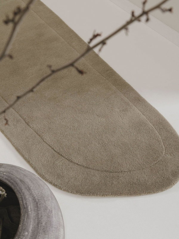 Design Wollteppich Shape Hellgrün