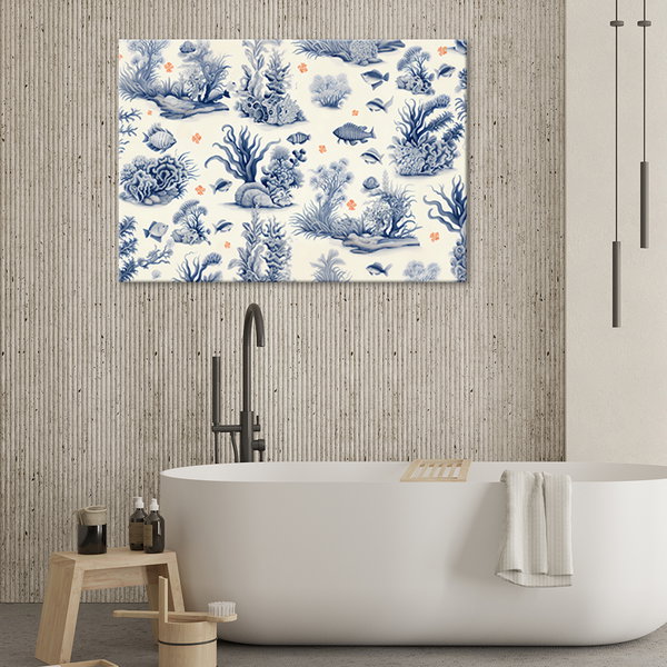 Kunstdruck auf Leinwand 'Fish and Corals 4'