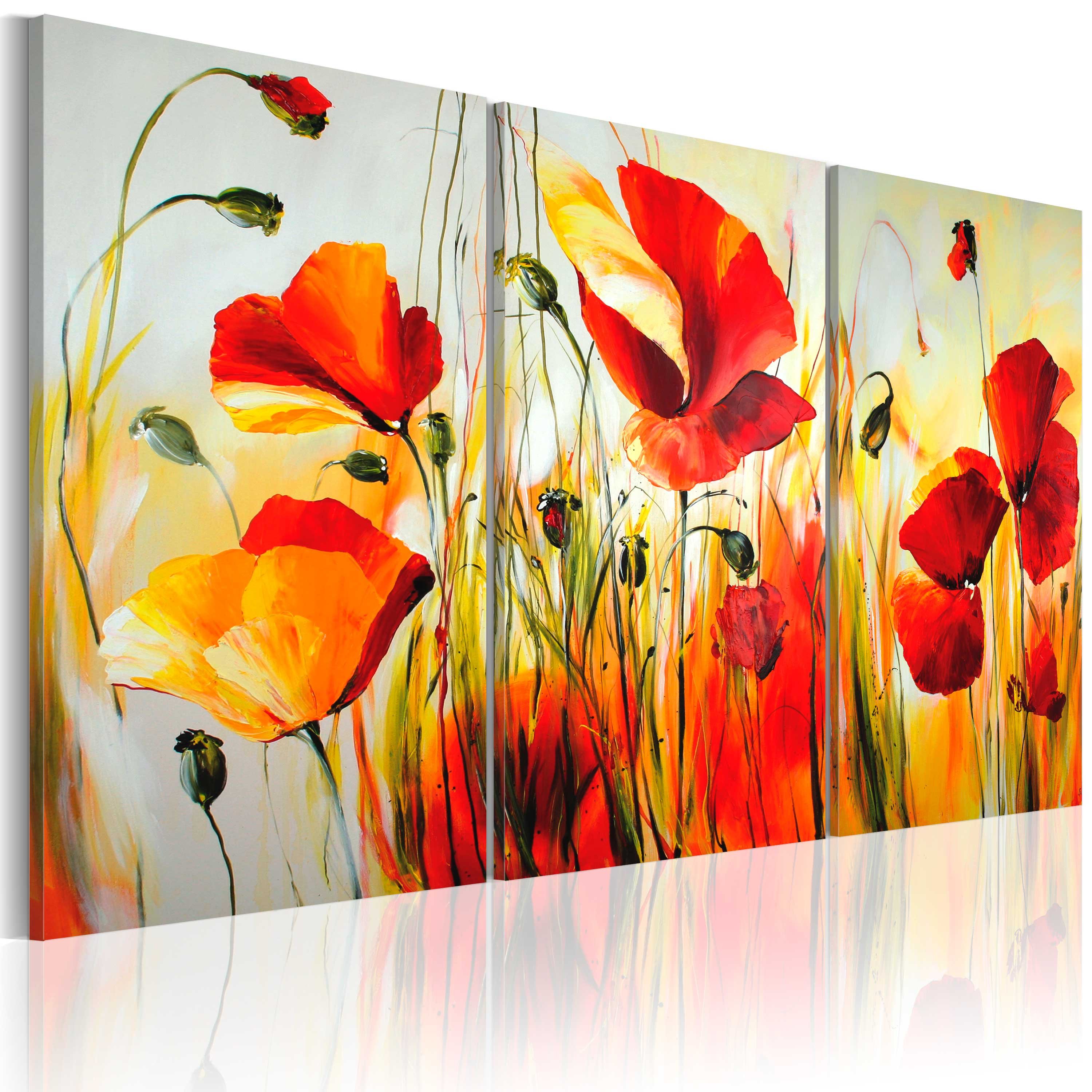 Buy acrylic painting \'Red Meadow\' | KunstLoft