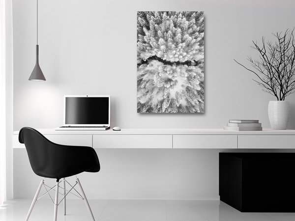Kunstdruck auf Leinwand 'Cold Stream Vertical'