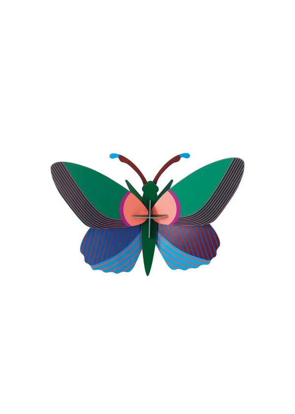 Sculptură de perete din carton 'Patterned Butterfly'