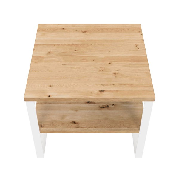 Zusammenspiel aus warmen Holz und kühlen Stahl