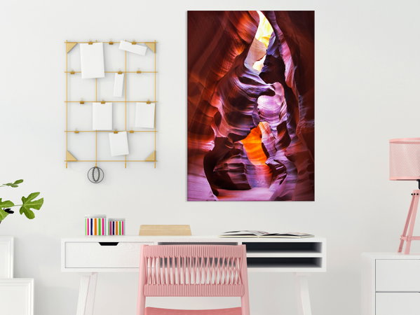 Kunstdruck auf Leinwand 'Antelope Canyon Vertical'