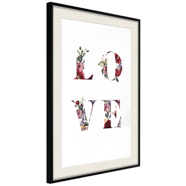 Poster 'Love in Flowers'